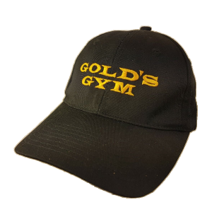 CS0032313 Stracked Flexfit Cap Black - Gorra Gold Gym Negra Logo Amarillo