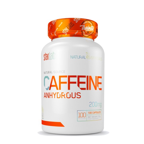 Caffeine Anhydrous - 100 caps.