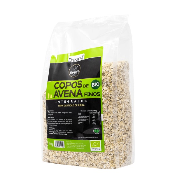 Copos de avena FINOS integrales - 1 kg