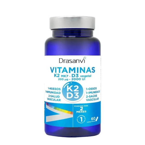 Vitaminas K2 Mk7 - D3 - 60 tabls.