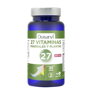 27 Vitaminas, Minerales y Plantas Antiox - 90 tabls.
