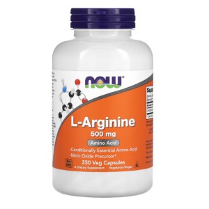 L-Arginine 500 mg - 250 vcaps.