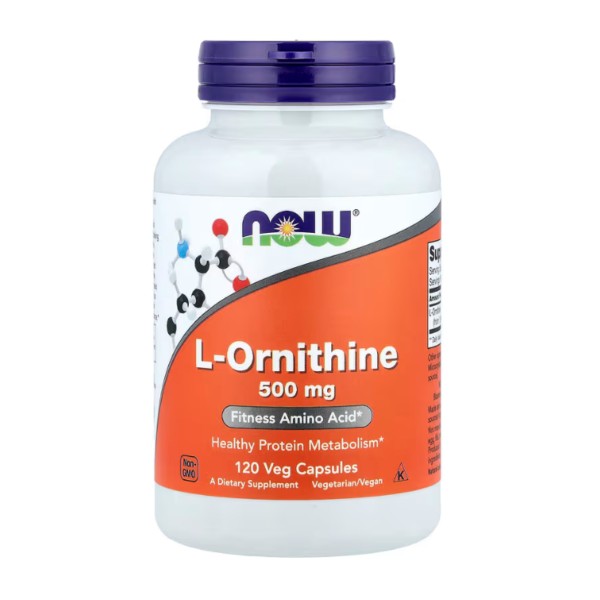 L-Ornithine 500 mg - 120 vcaps.