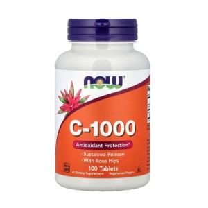 Vitamin C-1000 Sustained Release with Rose Hips - 100 tabls.