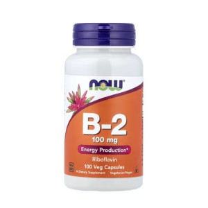 Vitamin B-2 (Riboflavin) 100 mg - 100 vcaps.