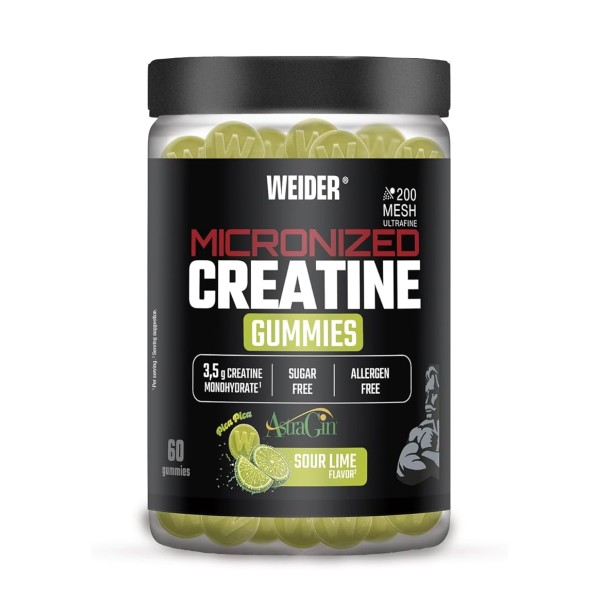 Micronized Creatine Gummies + AstraGin - 60 gominolas