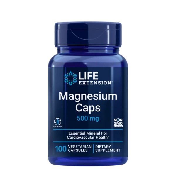 Magnesium Caps 500 mg - 100 vcaps.