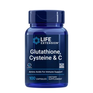 Glutathione, Cysteine & C - 100 caps.