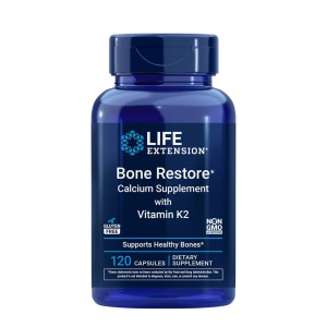 Bone Restore Calcium Supplement with Vitamin K2 - 120 caps.