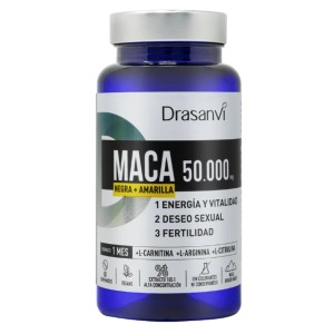 Maca 50.000 mg Negra + Amarilla - 60 tabls.