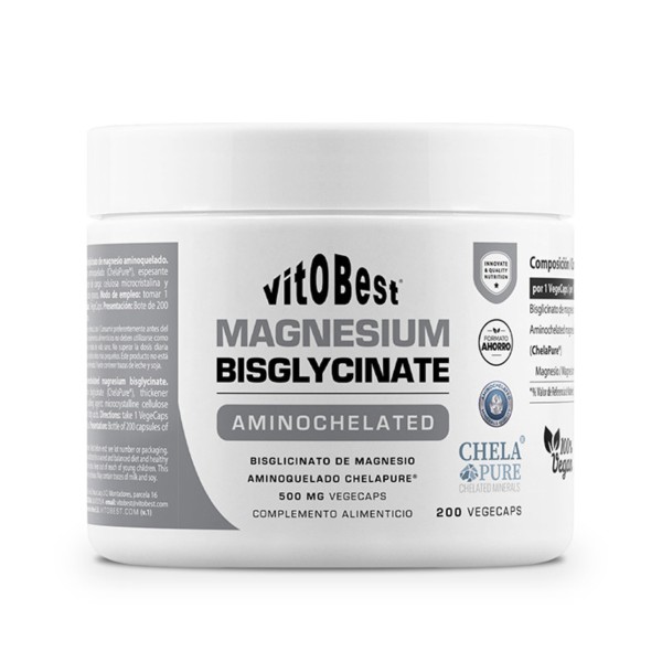 Magnesium Bisglycinate - 200 vcaps.