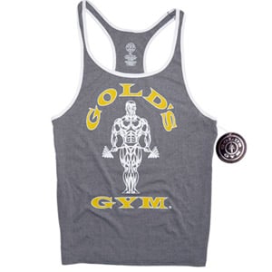 Camiseta Gold Gym Tirantes Contrast Gris