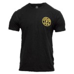 GGTS-001 Camiseta Gold Gym Basic Left Chest Tee Black