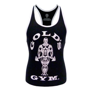 GGLVST-021 Camiseta de tirantes chica Gold Gym Black