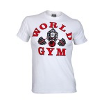 Camiseta Manga Corta World Gym Classic Blanca