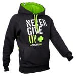 NEVER GIVE UP - HOODIE 033/GRAPHITE - Sudadera Trec Nutrition Never Give Up