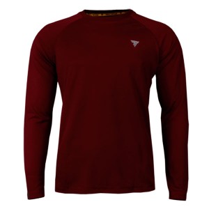 COOLTREC 014 - LONG SLEEVE/BRIGHT MAROON - Camiseta Manga Larga Trec Nutrition Marron