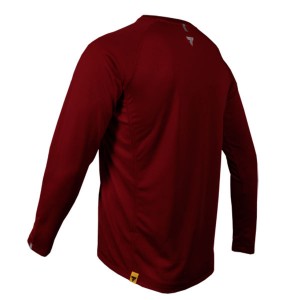 COOLTREC 014 - LONG SLEEVE/BRIGHT MAROON - Camiseta Manga Larga Trec Nutrition Marron