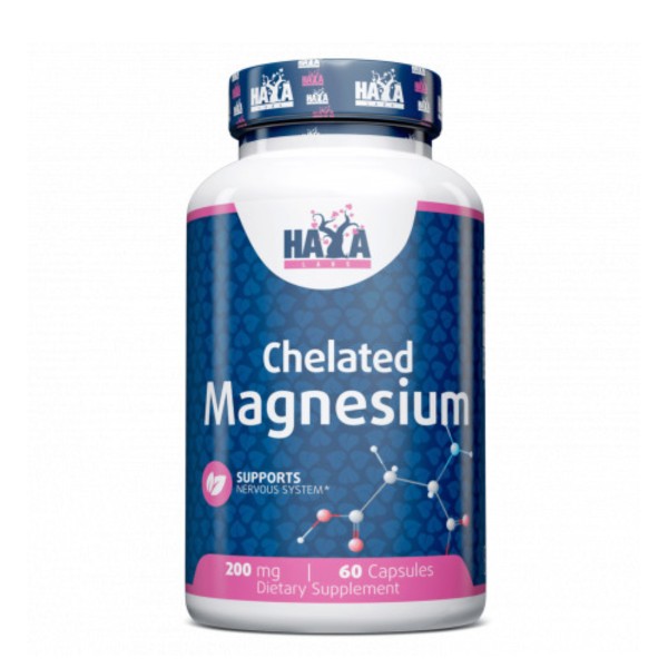 Magnesio Quelado 200 mg (Chelated Magnesium 200 mg) - 60 caps.