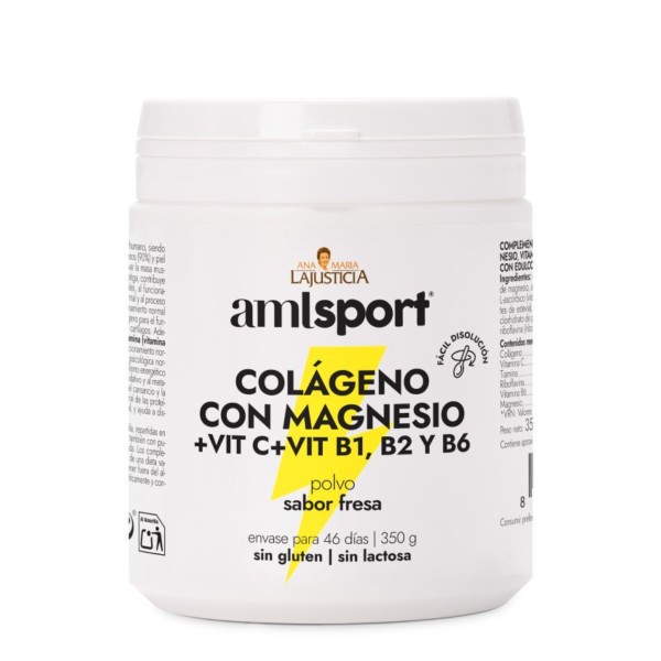 Colageno con Magnesio + Vit. C, B1,B2 y B6 (sabor fresa) - 350 gr