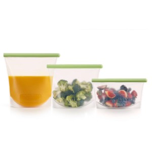 Pack Bolsas Reutilizables de Silicona (0,5L + 1L + 1,5L)