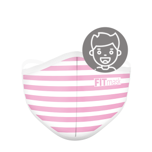 FM001SP-12N - FITmask Pink Stripes - Ni&ntilde;o