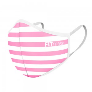 Mascarilla FITmask Pink Stripes - Ni&ntilde;o