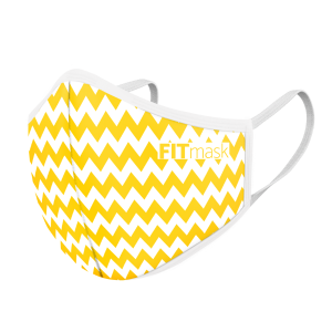 Mascarilla FITmask Chevron Yellow - Adulto