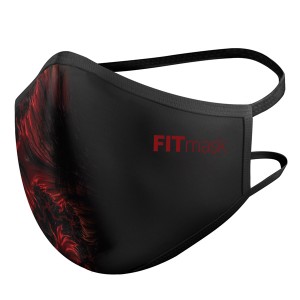 Mascarilla FITmask PRO Red Fractal - Ni&ntilde;o