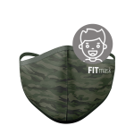 Mascarilla FITmask PRO Green Camo - Ni&ntilde;o