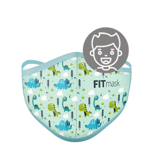Mascarilla FITmask PRO Dino Garden - Ni&ntilde;o